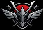 Hachiman Dynamics winged spear and rising sun emblem